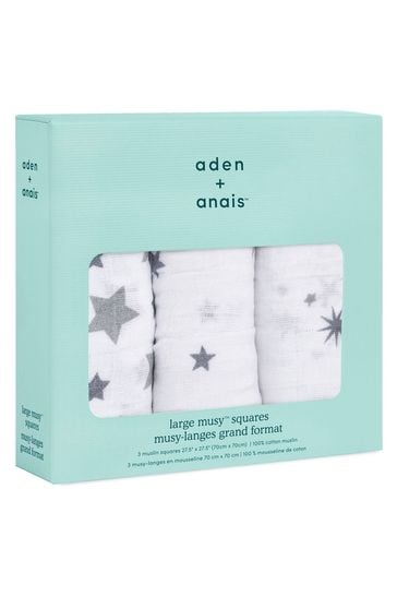 aden + anais Cotton Muslin Squares 3 Pack