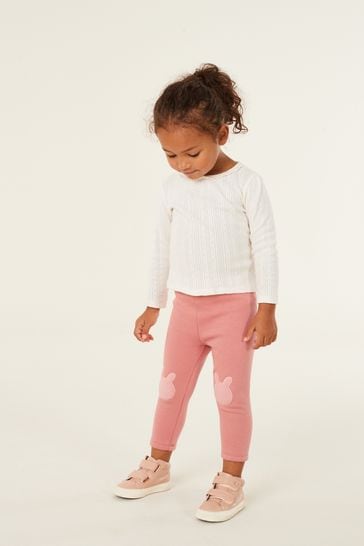 Buy Mid Pink Cosy Fleece Lined Leggings (3mths-7yrs) from Next USA