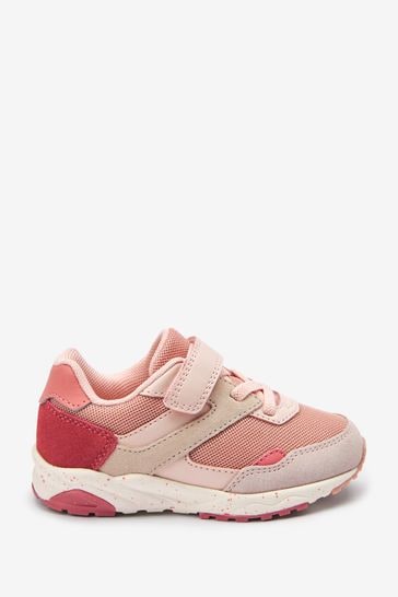 Pink Colourblock Chunky Trainers