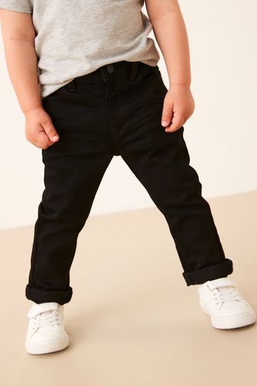 Black Denim Super Soft Skinny Fit Jeans With Stretch (3mths-7yrs)