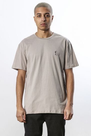Religion Brown Relaxed Fit Crew Neck T-Shirt