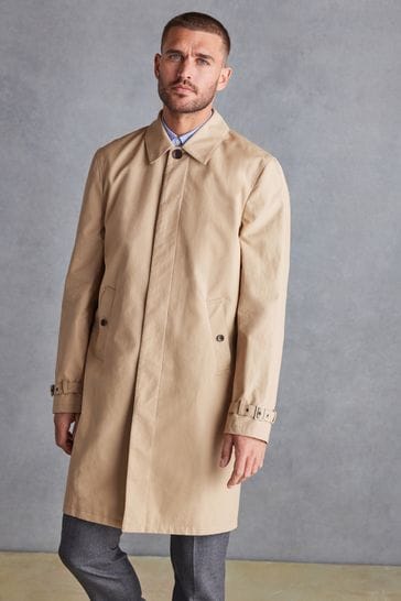 Stone British Millerain Signature Waterproof Longer Length Trench