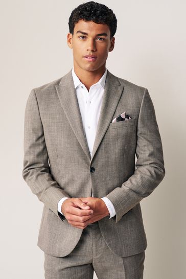 Textured suit jacket cheap