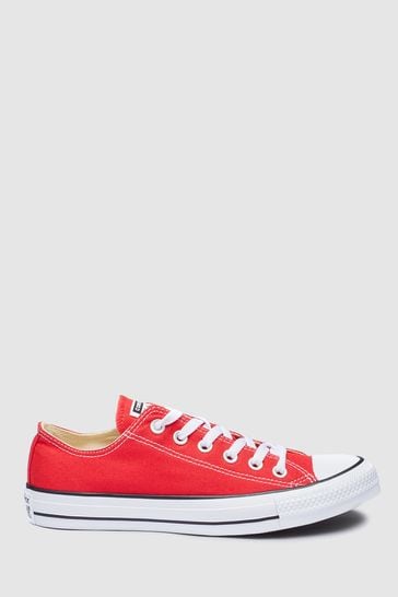 Converse Red Regular Fit Chuck Taylor All Star Ox Trainers
