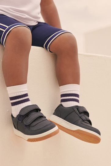 Navy shop velcro trainers