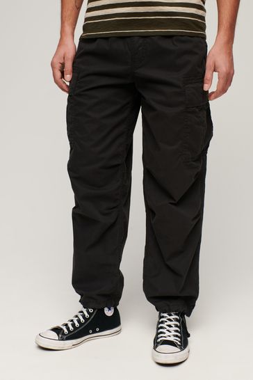 Buy Superdry Black Vintage Para Cargo Trousers from Next Luxembourg