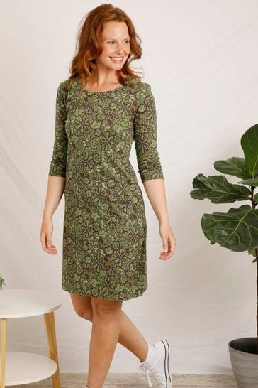 Buy Weird Fish Starshine Organic Printed Jersey Dress Next