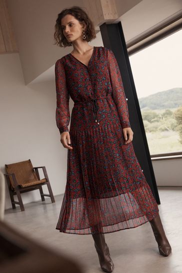 Next 2025 burgundy dress