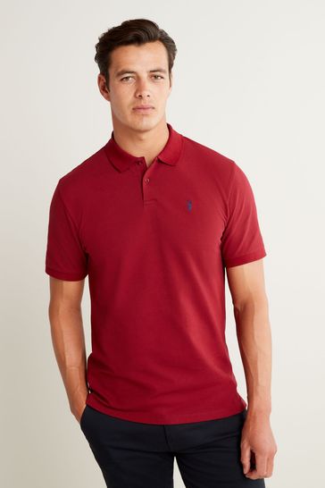 Berry Red Pique Polo Shirt