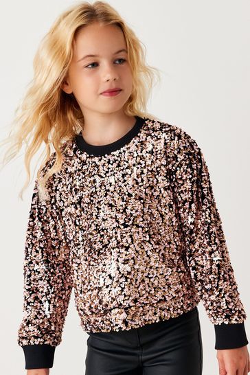 Gold best sale sequin sweatshirt
