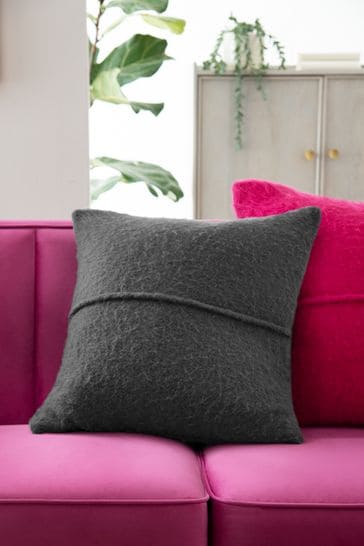 Pink mohair cushion hotsell