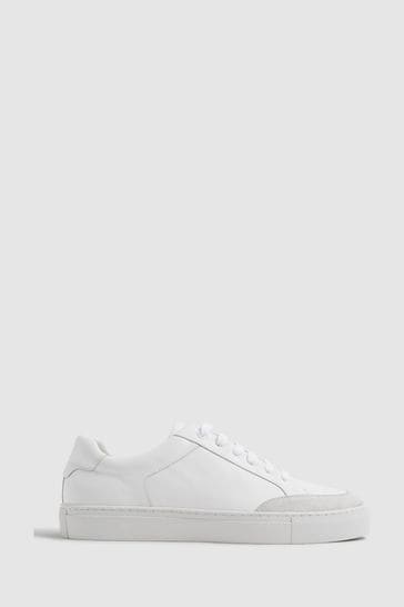 Low top leather trainers outlet