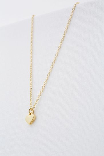 Tiny Dot Initial Necklace