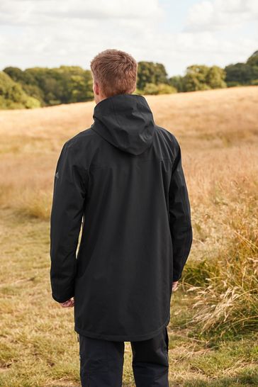 Black fleece 2025 lined waterproof jacket