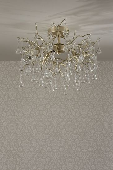 Laura Ashley Gold Gold Willow Chandelier Ceiling Light