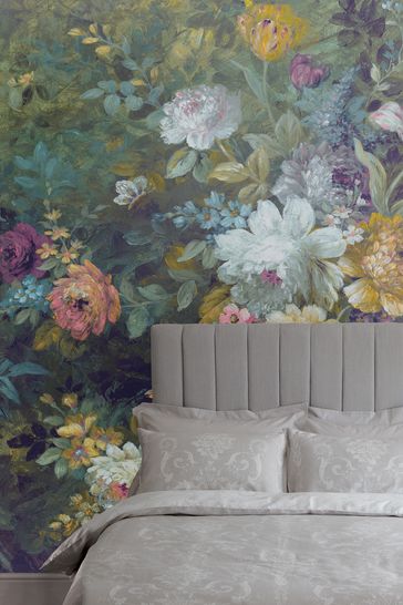 Laura Ashley Green Mathilde Mural