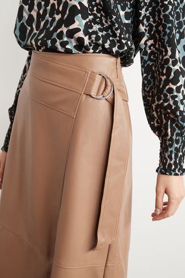 Tan wrap cheap skirt uk
