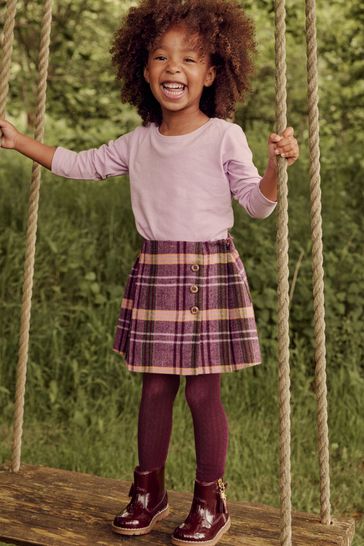 Buy Plum Purple Kilt Tight Set 3mths 10yrs from Next Luxembourg