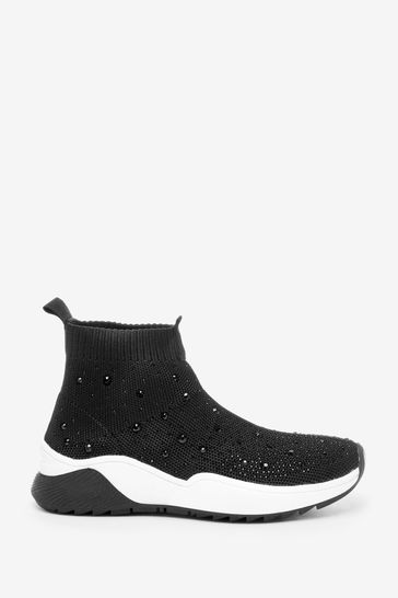 Embellished sock trainers online