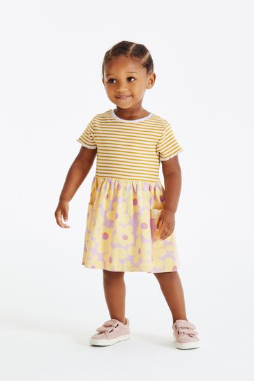 Purple and yellow floral dress store