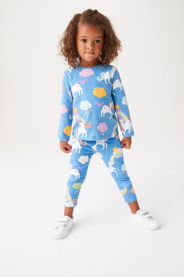 Buy Blue Unicorn Leggings 3mths 7yrs from Next Luxembourg