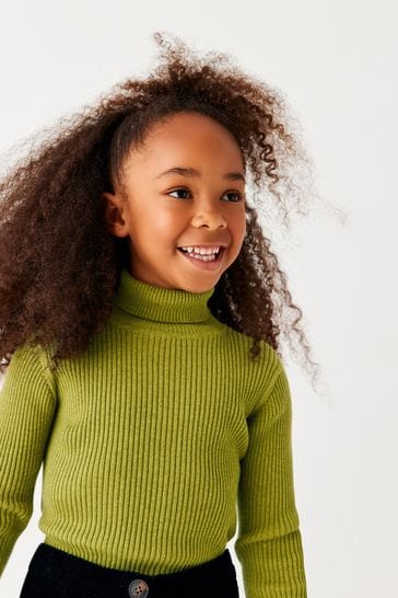 Buy Olive Green Roll Neck Jumper 3 16yrs from Next Austria
