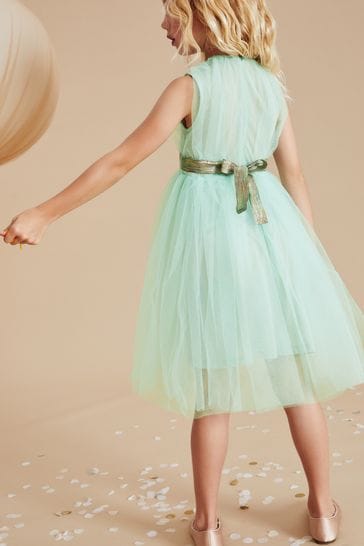 Mint top party dress