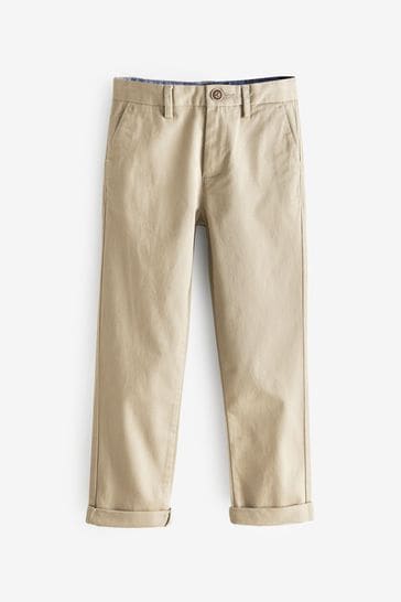 Stone Regular Fit Stretch Chino Trousers (3-17yrs)