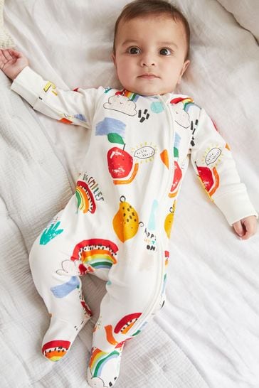 Baby rainbow sales sleepsuit