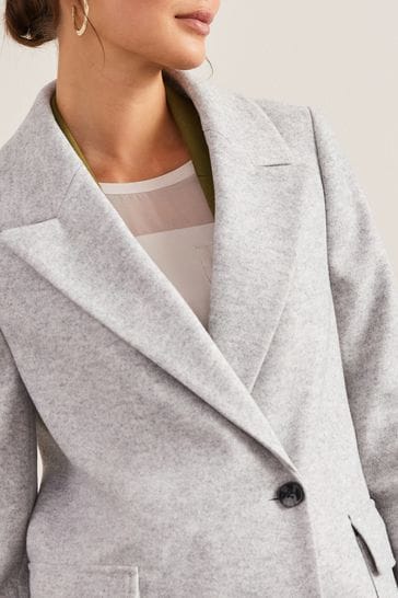 Next grey revere coat discount