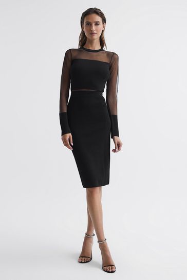 Reiss black dress discount
