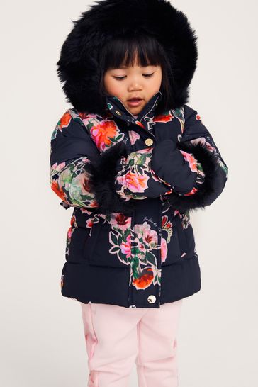 Buy Baker by Ted Baker Navy Floral Coat from Next Austria