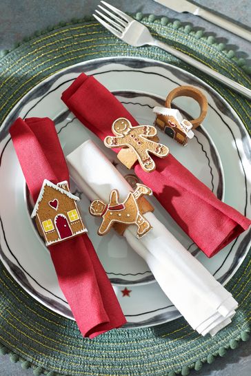 Gingerbread napkin shop rings