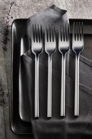 Silver Kensington Fork 4 Piece Fork Sets