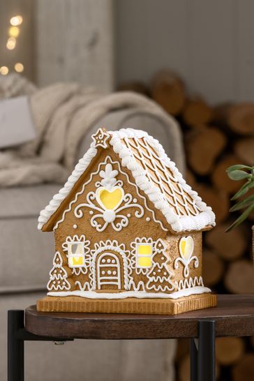 Buy Natural Lit Christmas Gingerbread House from the Next UK online shop