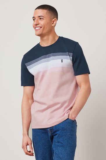 Pink Block Regular Fit Soft Touch T-Shirt