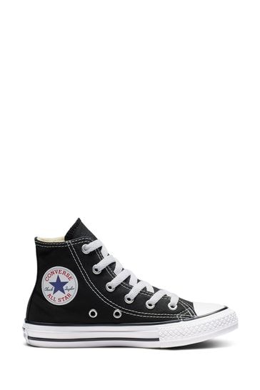 Buy Converse Black/White Chuck Taylor High Top Junior Trainers from ...