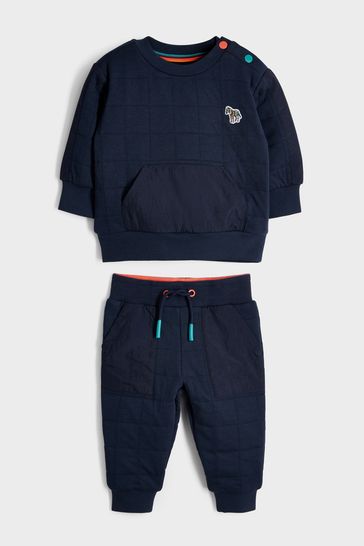 Paul Smith Baby Boys Navy Nylon Pocket Sweatshirt & Jogger Set