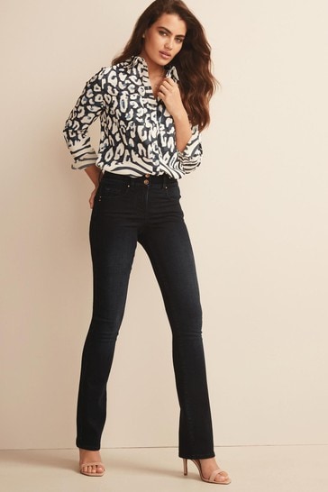Inky Blue Lift, Slim And Shape Bootcut Jeans