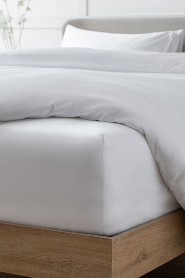 White Collection Luxe 400 Thread Count Extra Deep Fitted 100% Egyptian Cotton Sateen Deep Fitted Sheet
