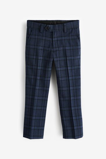 Navy Blue Tailored Fit Suit Trousers (12mths-16yrs)