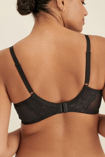 Buy Black Total Support Non Pad Non Wire Full Cup Comfort Lace Bra from  Next Luxembourg