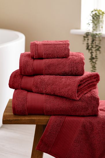 Berry Red Egyptian Cotton Towel
