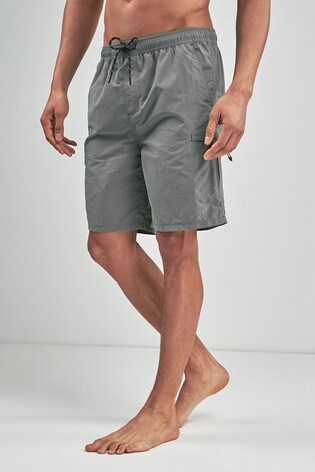 Buy Charcoal Utility Swim Shorts from the Next UK online shop