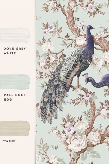 Laura Ashley Duck Egg Belvedere Wallpaper Wallpaper