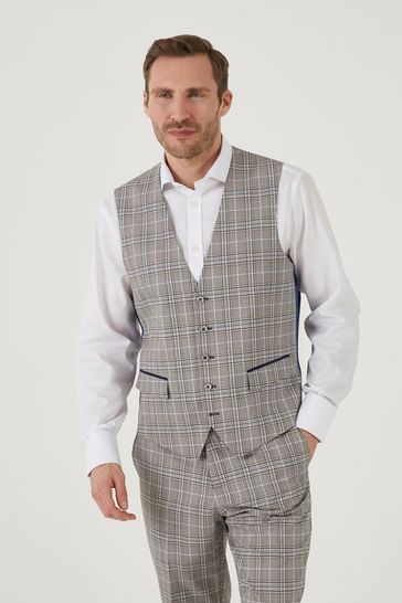 Skopes Natural Whittington Check Suit: Waistcoat