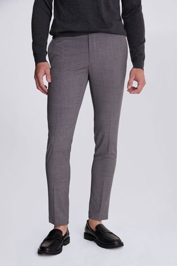DKNY Slim Fit Grey Suit: Trousers