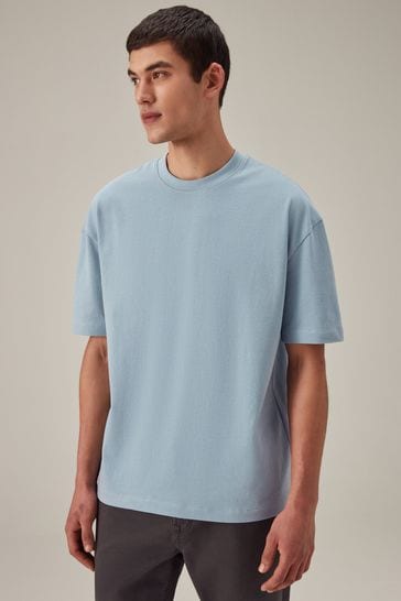 Blue Relaxed Fit Heavyweight T-Shirt