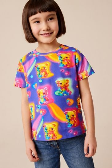 Purple/Rainbow Bears T-Shirt (3-16yrs)