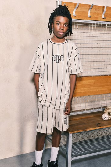 Cream NYC Graphic Top and Shorts Set (3-16yrs)